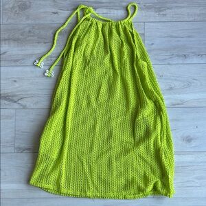 C&C M California Neon Yellow Knit cover up dress